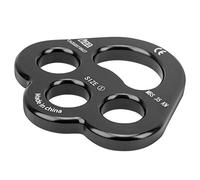 XUXHOU Alliage en Aluminium 3 Trous 35kn de la Plaque D'accouplement Poste de Réfraction pour Les Opérations à Un Grand (Black)