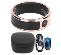 XUXHOU Anneau Intelligent, écran Tactile en Acier Inoxydable Plusieurs Modes de Mouvement Anneau de Sommeil avec écran D'affichage coloré pour la Randonnée à Cyclisme en Or Rose (12)