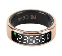 XUXHOU Anneau Intelligent, Tracker d'activité avec étanchéité jusqu'à 50 M, écran Tactile, Compteur de Pas, Affichage de L'heure, Connexion à Une (Taille 12 (ID 21,4 mm / 0,84 Pouces C 67,2 mm)