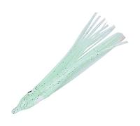 XUXHOU Appâts de Pêche Mini Octopus, 10pcs Leurres Lumineux Vert et Blanc Simulacre D'octopus pour Eau Douce (Véritable Couleur Lumineuse)