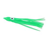 XUXHOU Appâts de Pêche Mini Octopus, 10pcs Leurres Lumineux Vert et Blanc Simulacre D'octopus pour Eau Douce (Green)