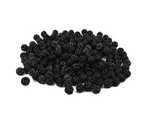 XUXHOU Bio Ball Efficace Bactéries Culture Bio Boules d'Aquarium, Accélérer Le Développement des Bactéries, Conception Poreuse pour Filtration Biochimique, PP Noir 100 Pièces (16mm200pcs)