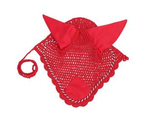 XUXHOU Bonnet d'oreille de cheval, voile anti-mouches respirant en coton avec tissage complexe pour chevaux sensibles