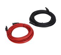 XUXHOU Câble d'extension Solaire 10AWG Câble d'extension de Panneau Solaire 1000V DC Connecteurs Autobloquants en Cuivre étamé PPO IP68 pour Systèmes Solaires sur Toit RV Hors Réseau (10 m / 32,8