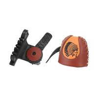 XUXHOU Carquois de Flèche, Système de Dégagement Rapide Pouvant Contenir 4 Flèches, Support de Carquois de Tir à l'arc en Cuir Marron, avec Une Finition Soignée, pour Arcs de Chasse