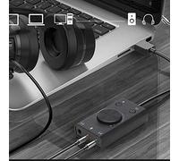 XUXHOU Carte Son USB SC2 avec Boussole en Volume, Matériel Technique, Réponse en Fréquence 15Hz-25 KHz, pour Les Utilisateurs/Indicateur Bleu