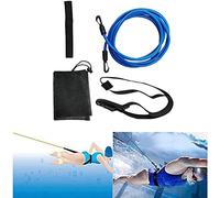 XUXHOU Ceinture d'entraînement de Natation avec Cordon élastique en Latex, Ensemble d'exercices en Piscine Stationnaire, Tube de Résistance de Réglable de 55 Cm à 1,05 M pour la Pratique de la