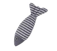 XUXHOU Chat Jouet Forme Poisson, Sûr et Durable pour Chats (Gray) | Conception résistante aux morsures, jeu interactif, corde en coton, encourage la mastication, soulage l\'ennui