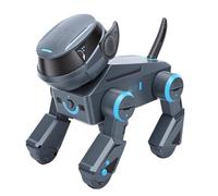 XUXHOU Chien Robot Programmable, Chiot Robot Interactif Intelligent avec Lumières LED Multicolores et Haut-Parleur Bluetooth, Jouet télécommandé pour Enfants à Partir de 3 Ans