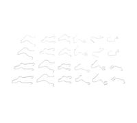XUXHOU Clamp/Holder de Retenue de Phare, Supports d'ampoule en Acier Inoxydable pour H1 H3 H4 H7, 24 Clips Durables pour Divers Modèles de Voitures