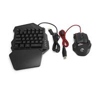 XUXHOU Clavier de Souris du Jeu J50 avec Une Main, Accessoires D'ordinateur Réglables - Resolution 7 Bouton pour/Os X, adapté aux Passionnés