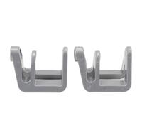 XUXHOU Clips de Pare-Chocs de Bateau, Clips D'aile de Ponton à Dégagement Rapide pour Rails de Tubes Carrés de 1 Pouce et 1,25 Pouces, avec Construction en Fibre de Verre en Nylon pour (Silver)