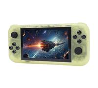 XUXHOU Console de Jeu Portable, ABS 128 Go 5,0 Pouces 19+ émulateurs RG50XX Console de Jeu Rétro pour Interface Multimédia HD Sortie TV (Jaune Transparent)