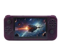 XUXHOU Console de Jeu Portable, ABS 128 Go 5,0 Pouces 19+ émulateurs RG50XX Console de Jeu Rétro pour Interface Multimédia HD Sortie TV (Violet Transparent)