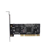 XUXHOU Contrôleur de Port PCI 4 avec Chipset SIL3114 pour la Vitesse de Transmission de 1,5 Gbit/S, Admet 98sexpvista pour Homeofe Desktop PC