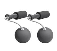 XUXHOU Corde à Sauter sans Fil, Corde à Sauter Lestée avec Balle Lourde de 6,5 Cm, Conception Silencieuse à Double Roulement, Silicone PP PVC, Exercice de Fitness en Intérieur sans Enchevêtrement