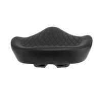 XUXHOU Coussin de Siège de Vélo, Conception de Contour élargi épaissi avec éponge à Haute élasticité et Cuir PU, Arc Absorbant Les Chocs pour Vélos Stationnaires Pliants électriques de (Black)