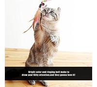 XUXHOU Durable Cat Chaser Toy with Safe Features | Couleurs vives, sonnerie, encourage l\'exploration, idéal pour les environnements intérieurs, apprécié des chats.