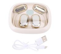 XUXHOU Écouteurs de Traduction de L'IA, Traducteur en Temps Réel 140 Langues Touch Control Hook Hook Traductor Wireless écouteurs pour Le Voyage Business Learning (Beige)