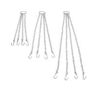 XUXHOU Ensemble de Chaînes de Remorque RC, Crochet de Grue en Métal, Accessoire échelle 1/50 avec 3 Longueurs 8 Cm 12 Cm 18, Maillons de Serrage pour Camion sur Chenilles RC, Modèle de Grue,
