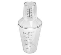 XUXHOU Ensemble de Shaker à Cocktail, échelle Claire, Mélange Précis pour Bar à Domicile et Barman, 2 Pièces, Matériel PC (500ML)