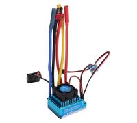 XUXHOU ESC sans Balais 120 A, Contrôleur de Vitesse électrique étanche pour Voitures et Bateaux RC 1/10 1/12, avec Performances de sécurité Haute Puissance et Configuration en Un