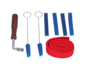 XUXHOU Kit D'accordeur de Piano Professionnel, 8 Pièces en Acier Inoxydable avec Sourdine en Caoutchouc Naturel, pour étudiants, Enseignants, Accordeurs de Piano Professionnels