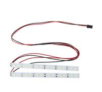 XUXHOU Light du Châssis RC, 24 LED Tamis de Bar à Barres de Lumière Décoratifs en Alliage en Alliage en Aluminium sur Les Véhicules sur Route pour 1/10 1/8 Échelle RC Modèle (White)