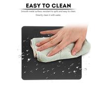 XUXHOU Matera de Souris de Jeu en Aluminium avec Classe, Poignée Lourde et sécurité, éviter Les Glissements de Terrain et Les Rayures, Idéal pour Les Utilisateurs de PC Portables, Blacksilvergold
