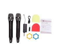XUXHOU Microphone Microphone Portable RVB sans Fil avec Signal UHF et Récepteur 6,5 Mm, Audio Clair ABS Rechargeable pour karaoké, Streaming en Direct, Chant sur Scène, Usage Domestique (1 à 2)