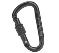 XUXHOU Mousqueton en Acier Carbone Type D, Verrou de sécurité Principal 30KN pour Escalade, Alpinisme, avec Résistance à la Traction élevée