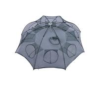 XUXHOU Nasse de Pêche Pliable à 8 Trous pour écrevisses et Crevettes | Cadre en Acier Robuste, Haute densité, Piège Pliant Portable, pour Petite Crevette et Crabe