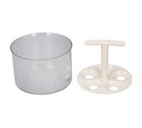XUXHOU Outil de Fabrication de Boulettes de Viande, Moule de Presse pour Fabriquer des Boulettes de Viande Effort, pour la Cuisine, Matériau PET Durable (Blanc laiteux)