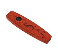 XUXHOU Palissandre Kazoo avec Cordon, Palissandre Rouge | Instrument de bourdonnement portable, jeu instantané pour débutants, tonalité vive, comprend 5 membranes, boîte de