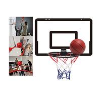 XUXHOU Panier de Basket-Ball Intérieur Mini, Ensemble de Basket Suspendu sans Perçage pour Porte avec Panneau en PVC 15.7x10.2in