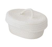 XUXHOU Panier en Coton en Coton à Mémoire élégante pour Faire du Kleimminderder, Qui Est Correct dans la Cuisine du Bureau de la Chambre, la Maternelle (Blanc laiteux)