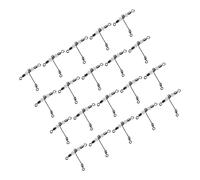 XUXHOU Pivot de Pêche Lumineux 10 Pièces, Connecteur Rotatif à 3 Voies avec Perles Haute luminosité, pour Les Types de Pêche (8 * 10)