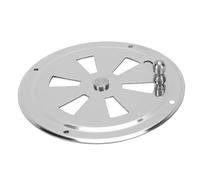 XUXHOU Plaque de Ventilation de Cabine en Acier Inoxydable 304, Couvercle de Ventilation Rond à Persiennes avec Bouton Latéral Poli Miroir, Installation Facile pour Bateau, Yacht, Camping-Car, (4