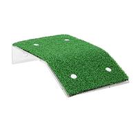 XUXHOU Plate-Forme de Simulation de Pelouse pour Reptiles, Gazon Souple pour Bronzer, Tortues et Reptiles, Plastique, 1 unité (Moyen)