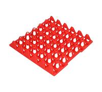 XUXHOU Plateau de stockage d'œufs résistant 30 cellules Matériaux agricoles pour le support numérique (rouge)