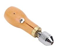 XUXHOU Poinçon à Point de Verrouillage, Outil de Couture en Cuir Durable pour des Réparations et une Couture Rapides, 120 Mm en Acier Inoxydable et Hêtre, Kit de 4 Pièces (Acier inoxydable + hêtre)