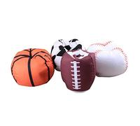 XUXHOU Pouf de Rangement, Housse de Pouf en Peluche de 45 Cm avec Fermeture éclair pour la Décoration et Les Jeux de la Chambre d'enfant (Base-Ball)