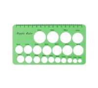 XUXHOU Règle de Mamelon pour le Dimensionnement de la Collerette de Tire | 100 % Silicone de qualité Alimentaire, Jauge Précise du Diamètre du Mamelon, Compatible avec la Plupart des Brides, Inclut