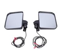 XUXHOU Rétroviseur Latéral pour Chariot de Golf, Rétroviseur avec Clignotant LED, Angle Réglable pour Voiture de Club EZGO, Installation Facile, Matériau Plastique Résistant à L'usure