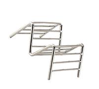 XUXHOU Support à Tacos en Forme de V en Acier Inoxydable, Support à Tacos Durable pour et Crêpes, Matériau de qualité Alimentaire pour un Usage Domestique, 1 unité (1-2 Grilles 6.