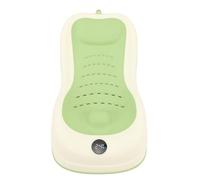 XUXHOU Support de Bain pour bébé avec Thermomètre, pour nouveau-né, (GREEN)