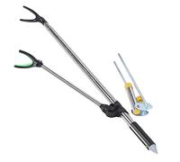 XUXHOU Support de Canne à Pêche en Acier Inoxydable, Support de Pêche Réglable en Forme de Y avec Cornes Antidérapantes en Silicone et de Poteau Secondaire Rotatif à 180 Degrés, (2.Coupe du Monde)