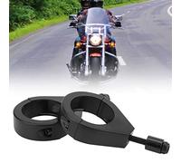 XUXHOU Support de Clignotant de Moto en Aluminium Noir de 41 Mm pour Tubes de Fourche Avant, Installation Facile, Lot de 2 Supports de Serrage pour la Plupart des Motos (BLACK)
