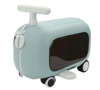 XUXHOU Valise à roulettes pour Enfants, Bagage à Main de Grande capacité en PP ABS, Fonction 2 en 1 avec Pédale Pliante à 90 Degrés pour Les Tout-Petits et Les Jeunes Voyageurs (Blue)