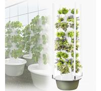 XUXIAO Kit de Culture hydroponique en Tour, avec Pompe d'hydratation, minuterie et coupelles Amovibles, pour la Culture de Fruits et légumes en intérieur ou en extérieur 7thfloor